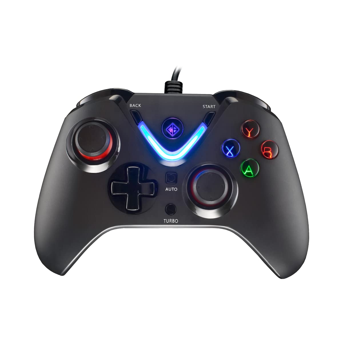 (Open Box) Cosmic Byte ARES Wireless Controller for PC, Magnetic Triggers, Accurate Joysticks, Dual Vibration, Backit LED Buttons, USB Extension Cable (Black)