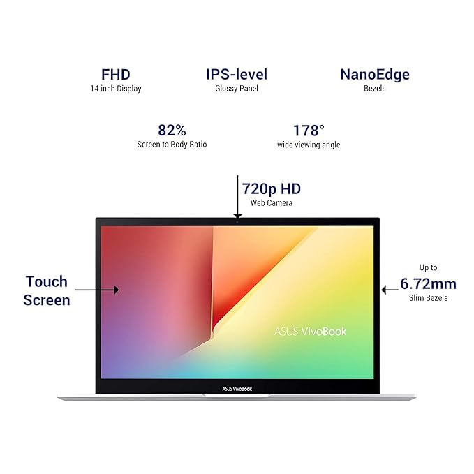 (Brand Refurbished) ASUS VivoBook Flip 14 (2021) Intel Core i3-1115G4 11th Gen 14 inches FHD LED IPS Touch 2-in-1 Laptop (8GB RAM/512 GB SSD/Windows 11/MS Office H&S/1 Year McAfee/Silver/1.5 Kg), TP470EA-EC311WS