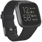 (Open Box) Fitbit FB507BKBK Versa 2 Health & Fitness Smartwatch with Heart Rate, Music, Alexa Built-in, Sleep & Swim Tracking, Black/Carbon, One Size (S & L Bands Included) (Black/Carbon)