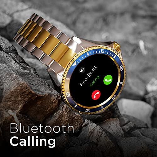 (Open Box) Fire-Boltt Quantum BSW088 Luxury & Sporty Stainless Steel Smartwatch, 1.28" Bluetooth Calling, 2 Looks in 1 Watch, High Resolution of 240 * 240 Px & TWS Connection