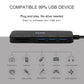 (Open Box)Dyazo 3-Port USB Data Hub High Speed Splitter Plug/Box/Adapter Expansion, Small, Compact, Universal Data Transfer, Wide Compatibility: Windows, Mac OS (Black)
