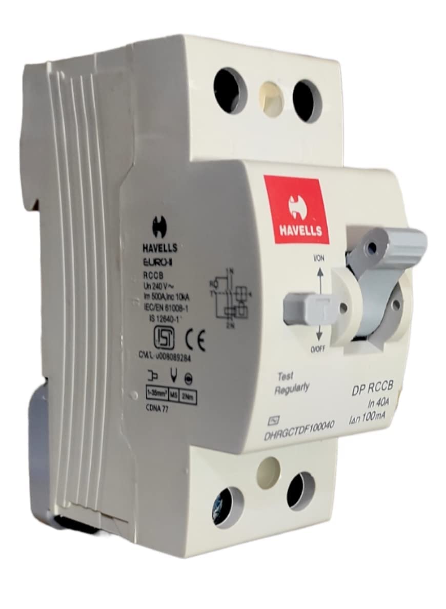 Havells 40A/100mA DP RCCB EURO2 D7