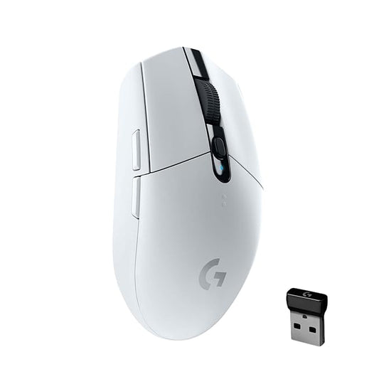 (Open Box) Logitech G304 Lightspeed Wireless Gaming Mouse, Hero Sensor, 12,000 DPI, Lightweight, 6 Programmable Buttons, 250h Battery Life, On-Board Memory, Compatible with PC/Mac