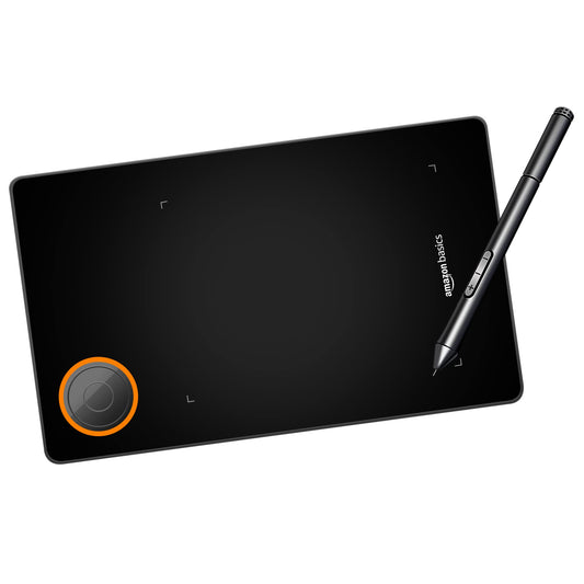 (Open Box) AmazonBasics Professional 5.1 X 3.5 inches Graphics Drawing Tablet 8192 Levels Digital Drawing Tablet with Pen Multifunctional Ultralight Graphic Tablet
