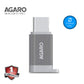 AGARO Micro USB to USB A Female OTG Adapter- (Metallic Grey)