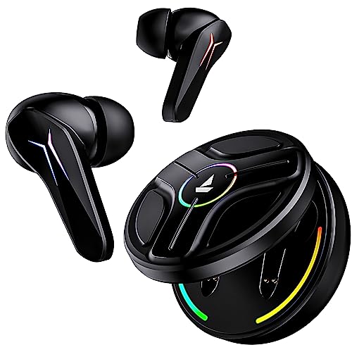 (Open box)boAt Immortal 141 TWS Gaming in Ear Earbuds with Enx?? Tech, Up to 40 Hours Playtime, Beast?? Mode, Ipx4 Resistance, Iwp?? Tech, RBG Lights, & USB Type-C Port(Black Sabre)