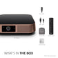 (Open Box) Viewsonic M1 Mini Portable Projector | Jbl Speaker | Hdmi | Auto Keystone |Built-in Battery |100" Projection Image 854 X 480 | 100 Lumen - White