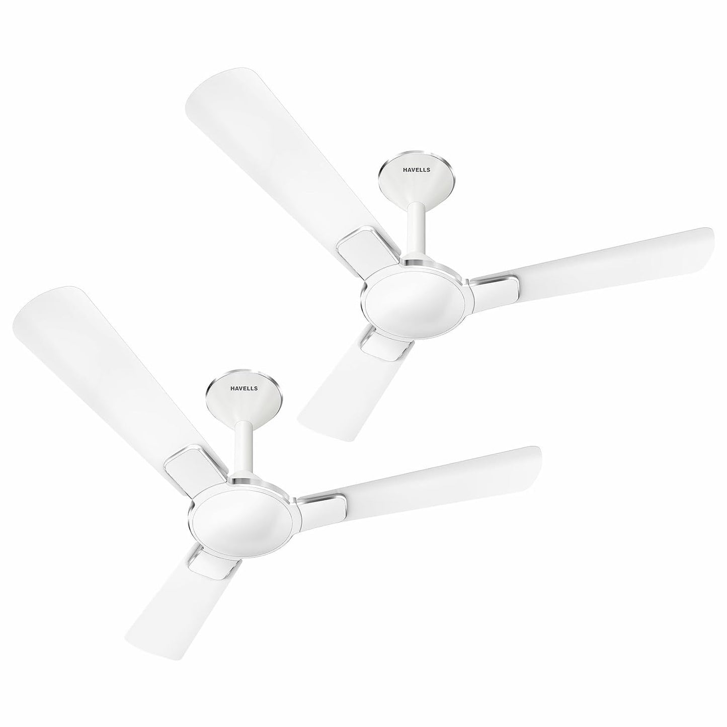 Havells 1200Mm Enticer Bldc Motor Ceiling Fan 5 stars With Remote,100% Copper Upto 55% Energy Saving With Eco Active Technology,High Air Delivery (Pack Of 1,Pearl White Chrome)