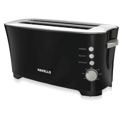 Havells Feasto 4S Pop Toaster - 1350 Watts (Black_Free Size)