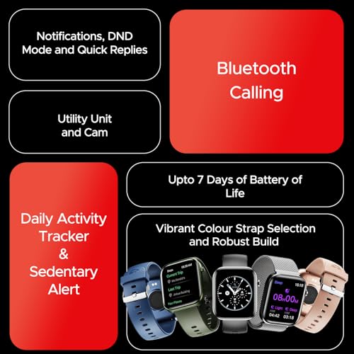 (Open Box) boAt Storm Call 3 w/TBT Navigation, Daily Activity Tracker, DIY Watch Face Studio,700+ Active Modes, 1.83" (4.6 cm) HD Display Fitness Smart Watch for Men & Women(Active Black)