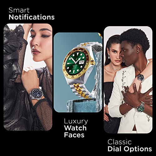 (Open Box) Fire-Boltt Quantum BSW088 Luxury & Sporty Stainless Steel Smartwatch, 1.28" Bluetooth Calling, 2 Looks in 1 Watch, High Resolution of 240 * 240 Px & TWS Connection