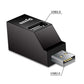 (Open Box)Dyazo 3-Port USB Data Hub High Speed Splitter Plug/Box/Adapter Expansion, Small, Compact, Universal Data Transfer, Wide Compatibility: Windows, Mac OS (Black)