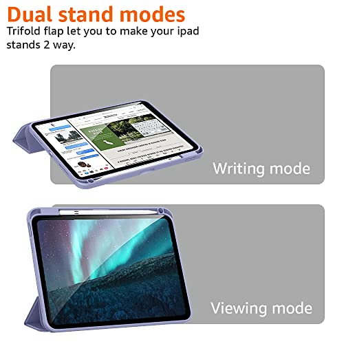 (OPEN BOX)AmazonBasics Smart Trifold Hard Matte Back Flip Stand Case Cover for Apple iPad 10.2 Cover iPad 9th Generation Cover 2021 8th Gen 2020 7th Gen 2019 Generation Case [Auto Sleep/Wake Case] - Black