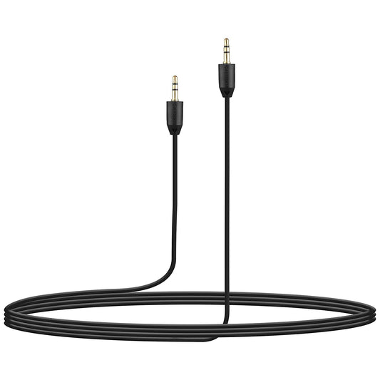 (Open Box) Zebronics ASC100 3.5mm AUX Male to Male cable with 1 meter length, stereo audio support, reinforced collars, for smartphones Laptops computers and speakers(Black)