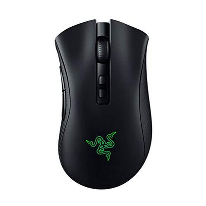 (OPEN BOX) Razer DeathAdder Essential Wired Gaming Mouse I Single-Color Green Lighting I 6400DPI Optical Sensor- Black - RZ01-03850100-R3M1