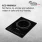 Havells Induction Glass Ceramic Cooktop Tc20 With 9 Cooking Modes Bis Approved 2000 Watt With 3 Year Coil Warranty - Black