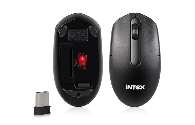 (Open Box) Intex IT-WL121 / Amaze + Wireless Optical Mouse  (2.4GHz Wireless, Black)