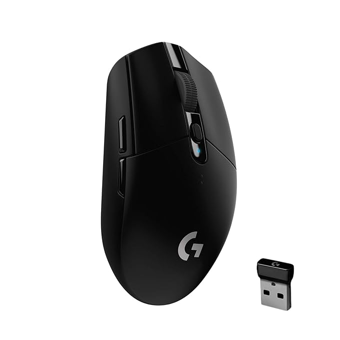 (Open Box) Logitech G304 Lightspeed Wireless Gaming Mouse, Hero Sensor, 12,000 DPI, Lightweight, 6 Programmable Buttons, 250h Battery Life, On-Board Memory, Compatible with PC/Mac