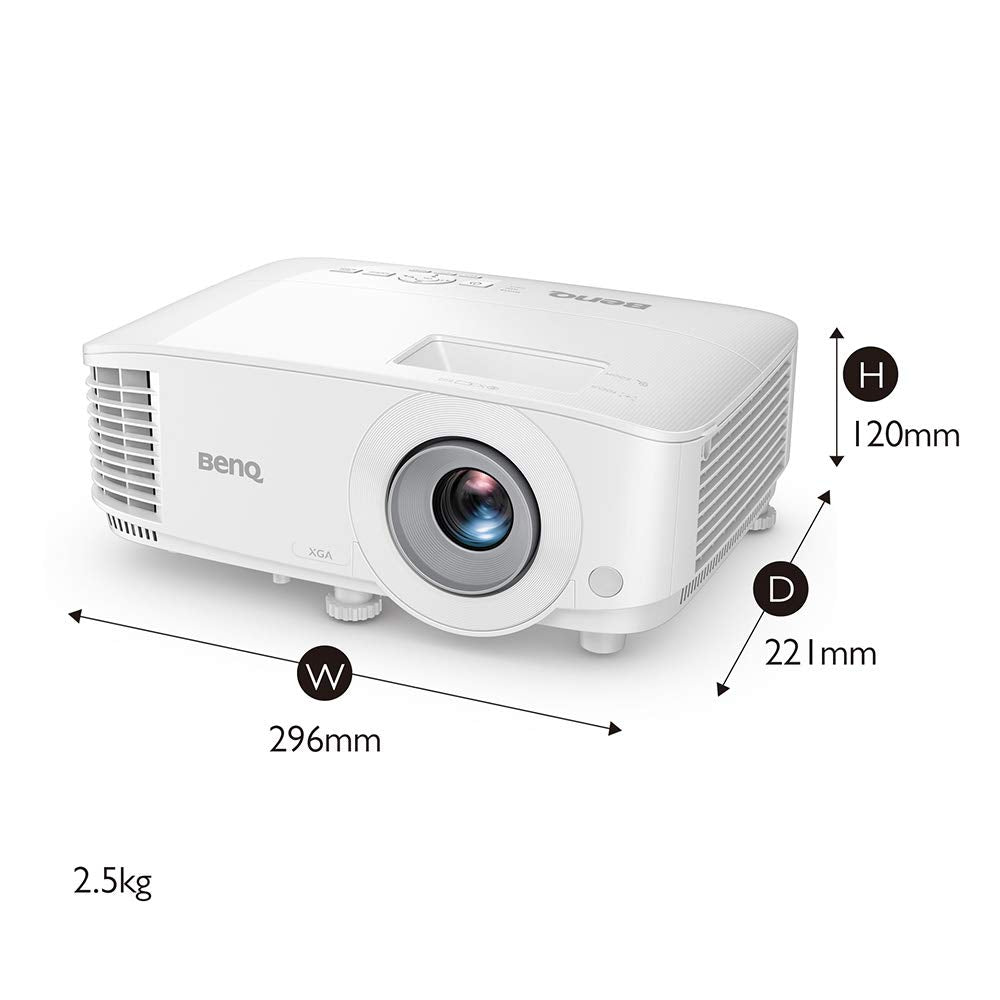 (Open box) BenQ Mx560P Xga Business & Education Projector, Dlp, 4000 Lumens High Brightness, 22000:1 High Contrast Ratio, Dual Hdmi, USB-A, Upto 15000 Hrs Extra-Long Lamp Life, 10W Speaker, 3D Capable, White