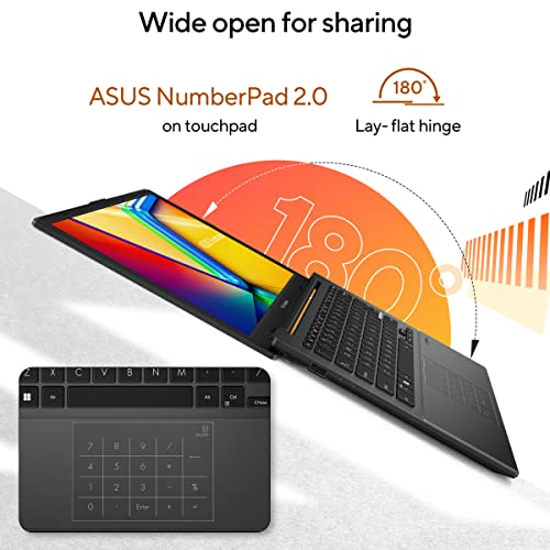 (Brand Refurbished)ASUS Vivobook Go 14 (2023), AMD Ryzen 3 7320U, 14-inch (35.56 cm) FHD, Thin & Light Laptop (8GB/512GB SSD/Windows 11/Office 2021/Alexa Built-in/Mixed Black/1.38 kg), E1404FA-NK322WS