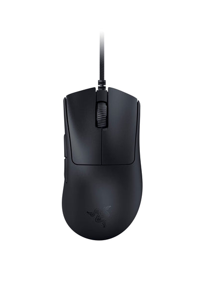 (OPEN BOX) Razer DeathAdder Essential Wired Gaming Mouse I Single-Color Green Lighting I 6400DPI Optical Sensor- Black - RZ01-03850100-R3M1