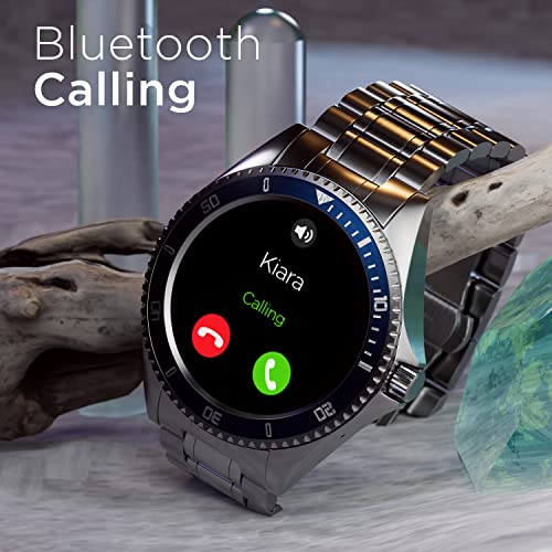 (Open Box) Fire-Boltt Quantum BSW088 Luxury & Sporty Stainless Steel Smartwatch, 1.28" Bluetooth Calling, 2 Looks in 1 Watch, High Resolution of 240 * 240 Px & TWS Connection