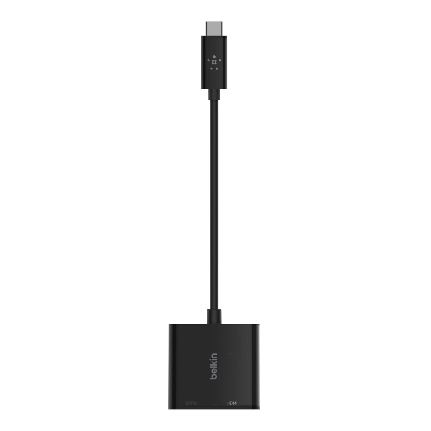 (Open Box) Belkin USB-C to VGA Adapter + Charge (Supports HD 1080p Video Resolution, 60W Pass-Through Power for Connected Devices) MacBook Pro VGA Adapter, Black