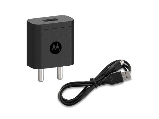 (Open Box)Motorola SJSC44 10W Rapid Charger with Micro USB Cable- Black