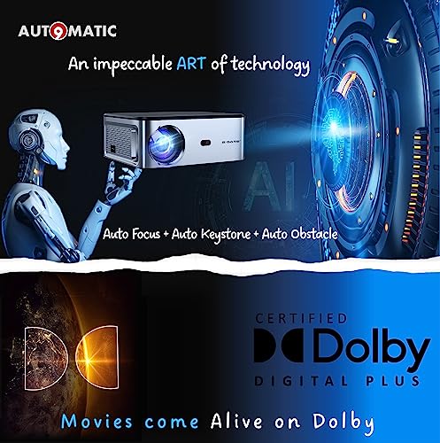 (Open Box) Egate K9 Pro-Max Android FHD 1080p LED Projector,
