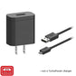 (Open Box) Motorola 10W Rapid Charger with 3.3 Foot USB-A to Micro USB Cable - Black (Retail Box)