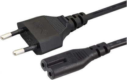 (Open Box)NISHTECH (1.5 Meter) 2-pin Universal Replacement AC Power Cord Cable Wire for LED TV, Printer,Laptop PC Notebook Computer, Play Station,Tape Recorder, Camera