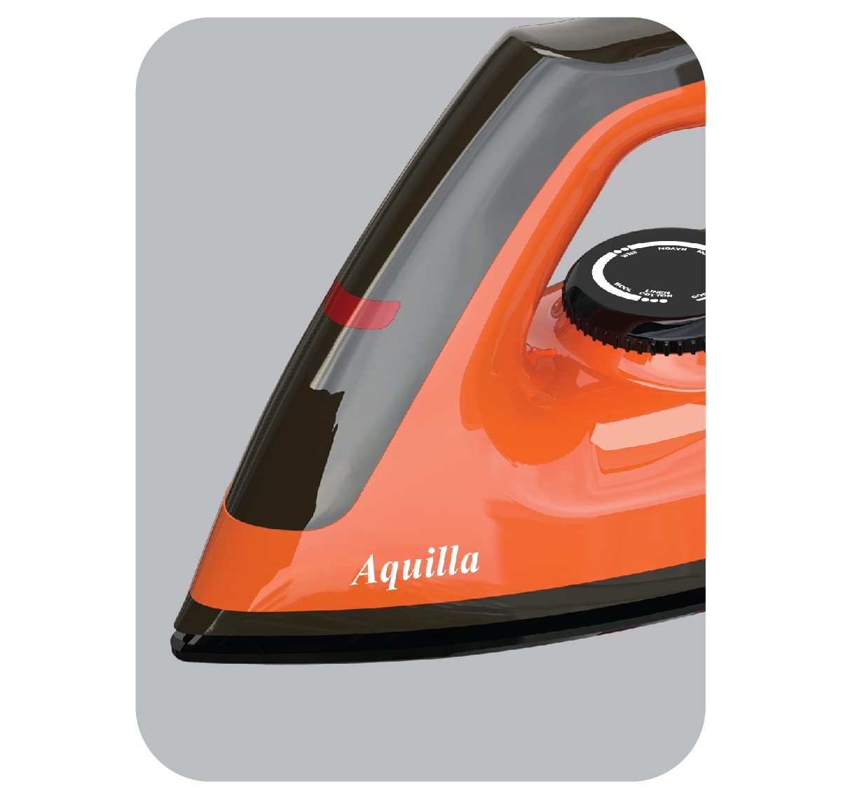 Havells Aquilla 1000W Dry Iron, Orange/Black