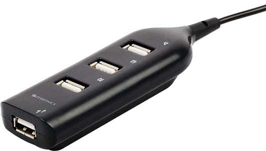 (Open Box) Zebronics ZEB-90HB USB Hub, 4 Ports, Pocket Sized, Plug & Play, for Laptop & Computers