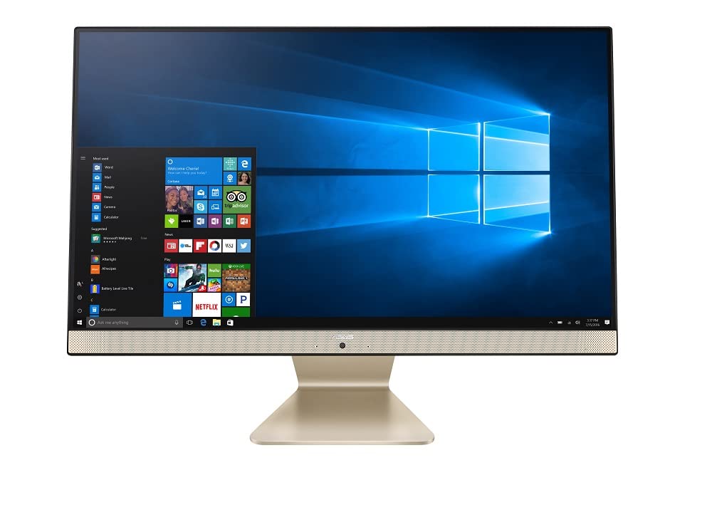 (Brand Refurbished) ASUS Vivo AiO V241,2 core Intel Core i3-1115G4, 23.8"(60.45cm), All-in-One Desktop (8GB/256GB SSD/Win11/Office 21/1Year McAfee Security/Wireless Keyboard & Mouse Included/White/4.8 kg),V241EAK-WA018WS