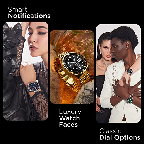 (Open Box) Fire-Boltt Quantum BSW088 Luxury & Sporty Stainless Steel Smartwatch, 1.28" Bluetooth Calling, 2 Looks in 1 Watch, High Resolution of 240 * 240 Px & TWS Connection