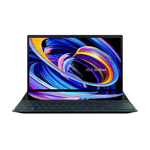 (Brand Refurbished) ASUS ZenBook Duo 14 (2021) Dual Screen Laptop, 14" (35.56 cm) FHD, Intel Core i5-1155G7 11th Gen, (16GB/512GB SSD/Windows 11/Office 2021/2GB NVIDIA GeForce MX450/Blue/1.62 Kg), UX482EGR-KA521WS