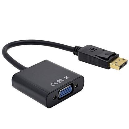 (Open Box)Lapster DisplayPort to VGA Adapter, Gold-Plated DP to VGA Cord (Male to Female) Compatible with Computer, Desktop, Laptop, PC, Monitor, Projector, HDTV
