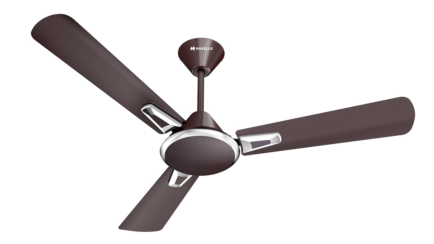 Havells 1200Mm Festiva Prime Bldc Motor Ceiling Fan|5 Stars Cf With Rf Remote, 100% Copper, Upto 57% Energy Saving|Eco Active Technology, 2 Year Warranty|(Pack Of 1, Dusk Chrome)