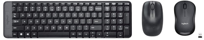 (Open Box) Logitech MK215 Wireless Keyboard and Mouse Combo, 2.4 GHz Wireless, 3 Years Warranty, Compact Design, 2-Year Battery Life(Keyboard),5 Month Battery Life(Mouse) PC/Laptop- Black