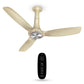 Havells 1200mm Inox BLDC Motor Ceiling Fan | Premium Look with RF Remote, 100% Copper, Upto 60% Energy Saving | Aerodynamic Ribbed Blades, Low Noise, Dust Resistant | (Pack of 1, Pearl White)