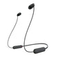 (Open box)Sony WI-C100 Wireless Headphones with Customizable Equalizer for Deep Bass & 25 Hrs Battery, DSEE-Upscale, Splash Proof, 360RA, Fast Pair, in-Ear Bluetooth Headset with mic for Phone Calls (Black)