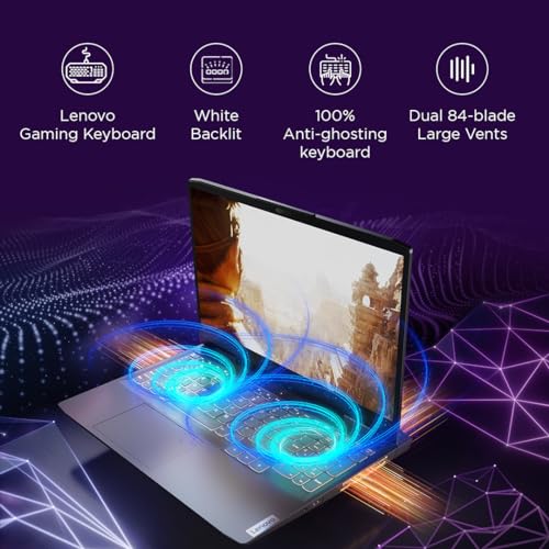 (BRAND REFURBISHED)Lenovo LOQ AI Powered AMD Ryzen 7 7840HS 15.6" (39.6cm) FHD IPS 144Hz 350Nits Gaming Laptop (16GB/512GB SSD/Win 11/NVIDIA RTX 3050 6GB/Office 2021/3 Month Game Pass/Storm Grey/2.4Kg), 82XT004HIN