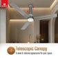 Havells 1200mm Elio BLDC Ceiling Fan | Remote Controlled, High Air Delivery Fan | 5 Star Rated, Upto 60% Energy Saving, 2+1* Year Warranty | (Pack of 1, Smoke Brown)