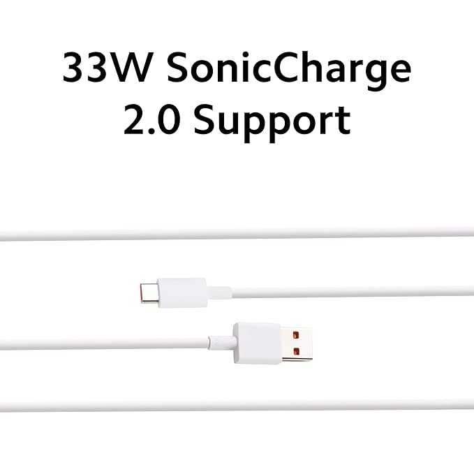 (Open Box) Xiaomi Sonic Charge Type C 100 Cm Cable|Usb To Type C|Supports All Chargers Upto 33W|Compatible For Smartphone,Tablet, Accessories|Supports All Fast Charging Devices|Sturdy, White