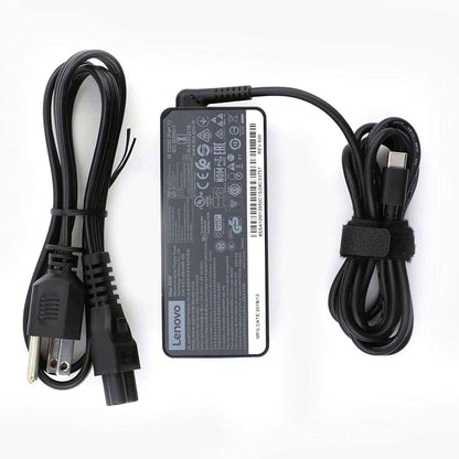 (OPEN BOX)Lenovo 65W USB Slim Tip Rectangular pin Laptop Adapter/Charger with Power Cord for Select Models of Lenovo Laptops (888015000, Black)