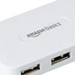 (Open Box) Amazon Basics 4 Port USB 2.0 Hub, 0.3M Length, 37.5 Grams White