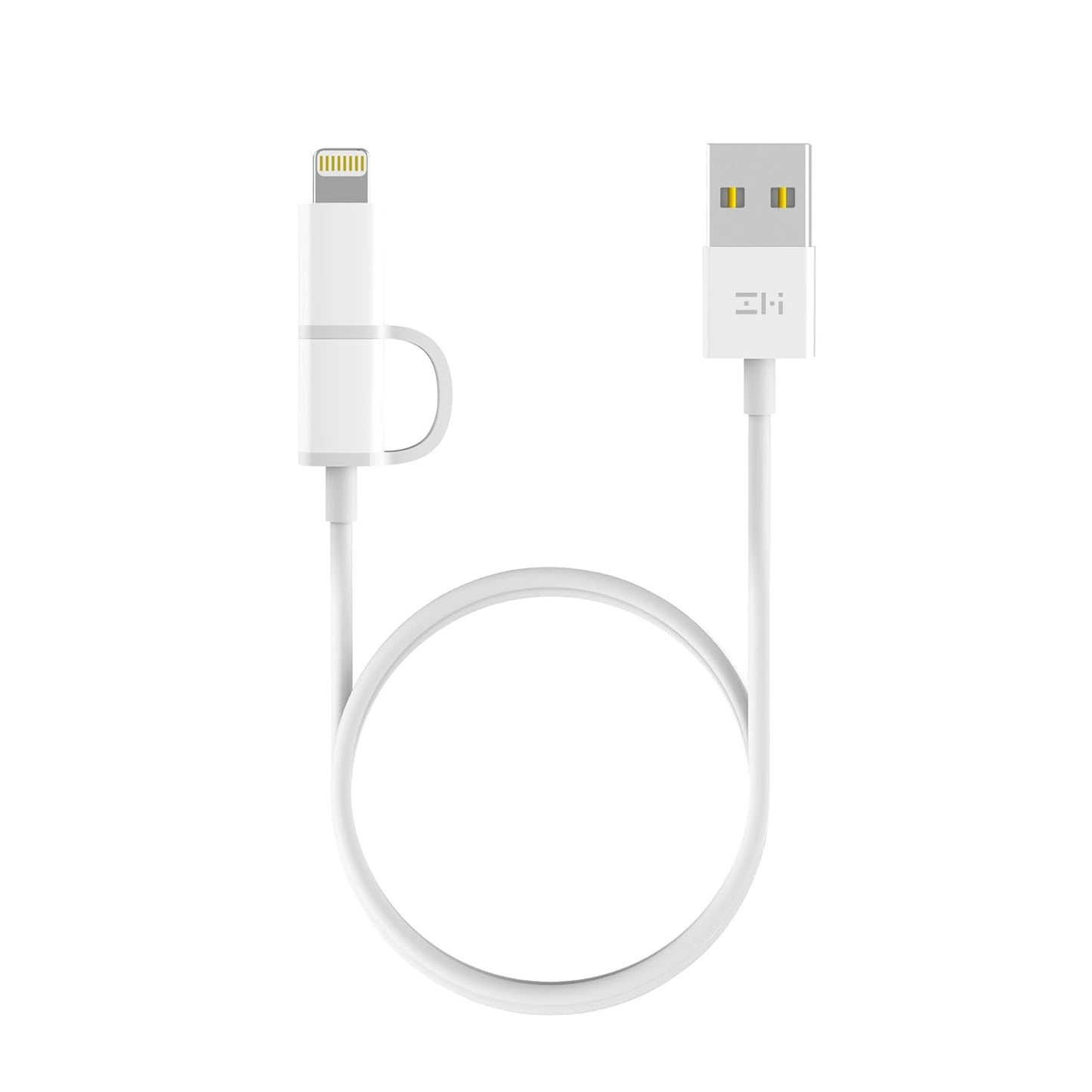 (Open Box) ZMI 2-in-1 Lightning and Micro-USB Combo Cable for iOS and Android, 3.3 ft/1 m, MFi Certified Charging and Data Sync for iPhone, iPad, iPod, and More