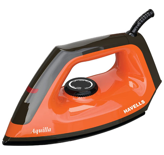 Havells Aquilla 1000W Dry Iron, Orange/Black