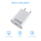 Zinq Technologies 2A Single Port Mobile Charger with 1Mtr USB Cable Included for Android Mobile, Laptop (Black)