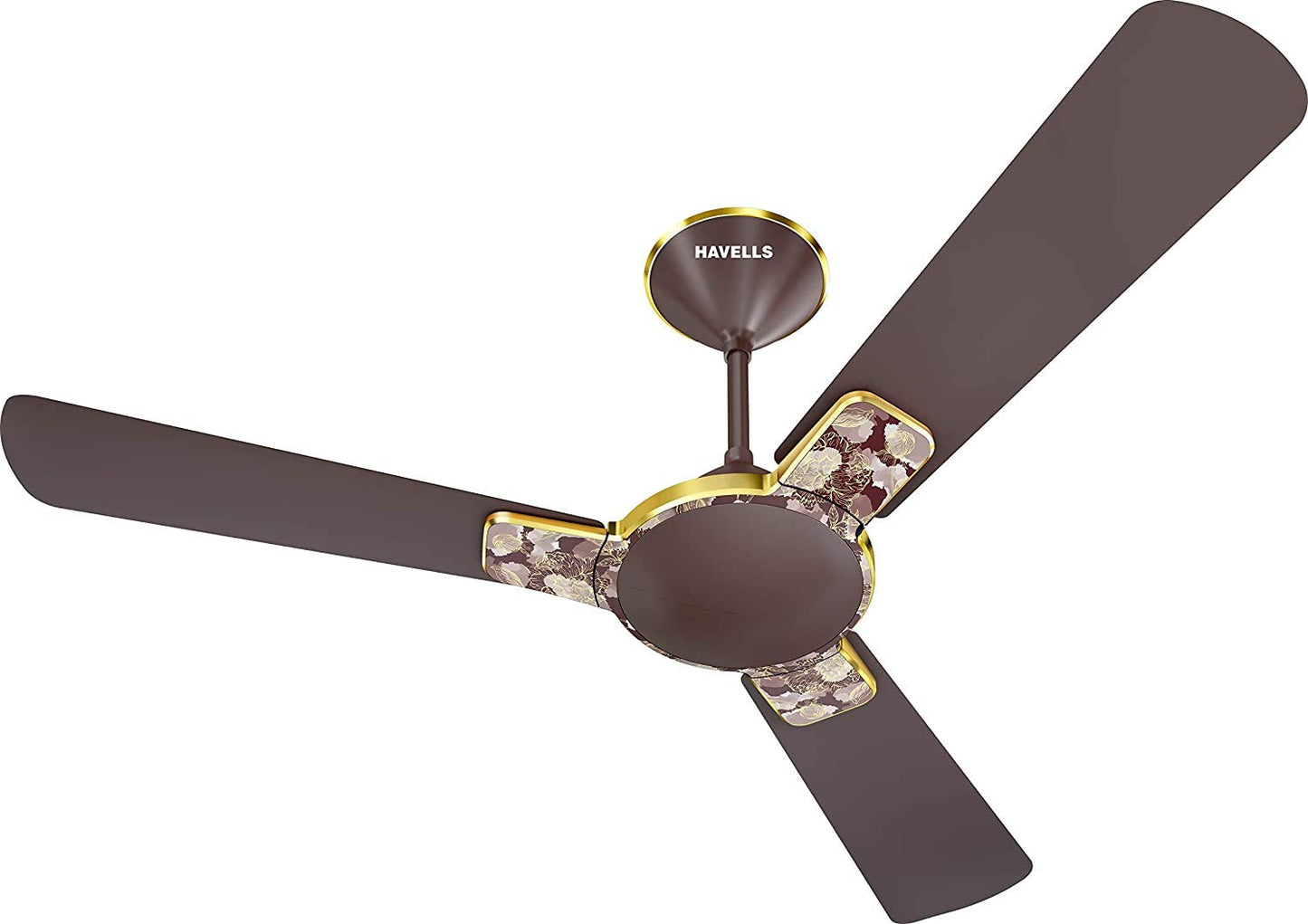 Havells Enticer Art Collector Edition 1200mm Decorative, Dust Resistant, High Power in Low Voltage (HPLV), High Speed Ceiling Fan (Rose Gold)